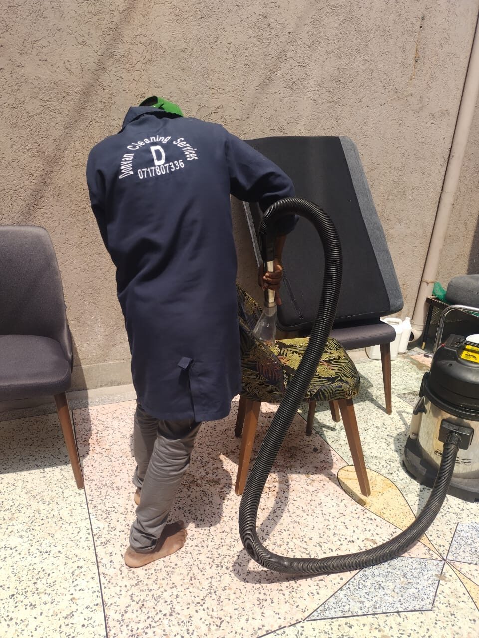 Kitchen deep cleaning specialists at work