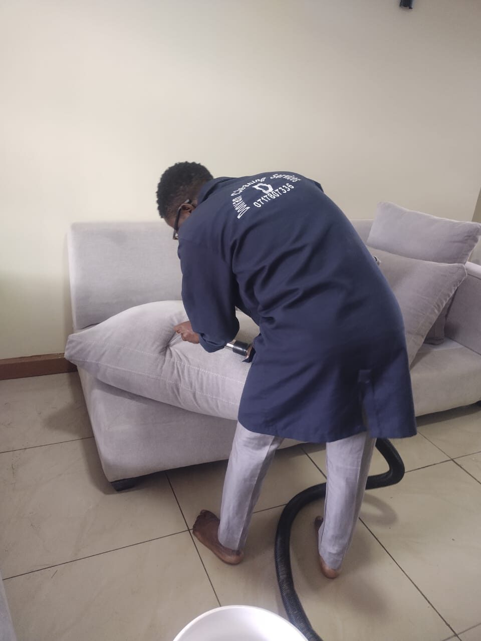 Upholstery cleaning: sofa stain removal and fibre refresh