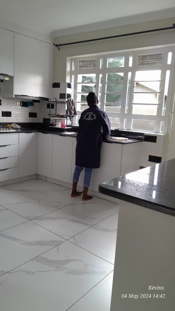 Kitchen deep clean: degreased surfaces, sanitized appliances